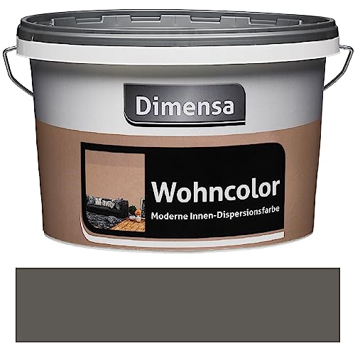 Dimensa Wohncolor bunte Wandfarbe rock dunkel-grau 2,5 Liter