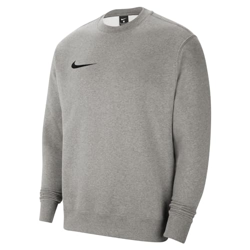 Nike Herren M Nk Flc Park20 Crew Sweatshirt, Dk Grey Heather/Black, S EU