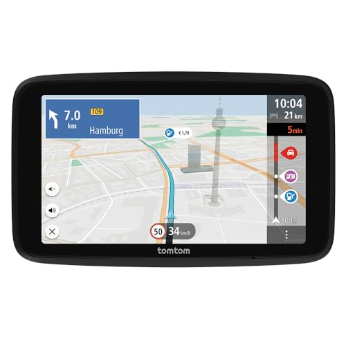 TomTom Camper Navi GO Camper Tour 2. Generation (6 Zoll großes Display mit Wohnmobil- und Wohnwagen-POIs, Updates über Wi-Fi, TomTom Traffic, Europakarten, dynamischer Fahrspurassistent)
