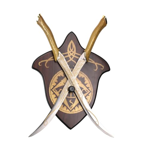 57 SPECIAL REPLICAS Schwert Echt Metall inspiriert von LOTR The Rings of Power Sting Legolas Oakenshield Orcrist Thorin Glamdring Herugrim Boromir Angmar Ringwraith Gimli (Legolas 2 Schwert JT6036-A)
