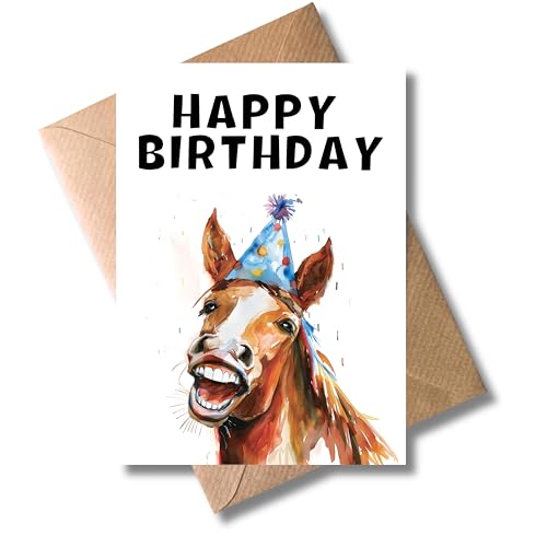 Lustige Karte zum Geburtstag mit Umschlag 