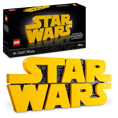LEGO Star Wars 75407 Star Wars Logo Steinen - Bauset für Erwachsene zum Sammeln - Popkultur-Modell - Ausstellungsstück für das Büro - Geschenkidee für Erwachsene und Jugendliche Fans