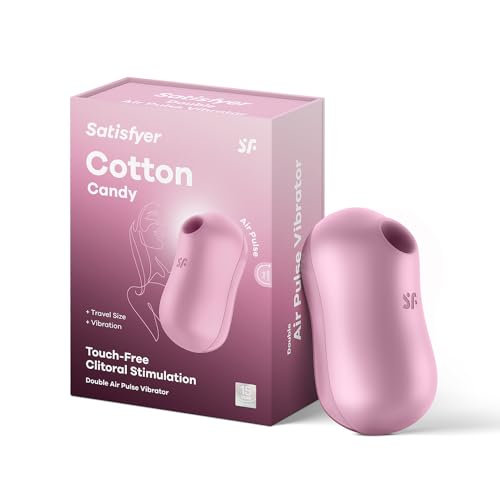Satisfyer Cotton Candy Air Pulse & Klitoris-Vibrator | 11 Druckwellen- & 12 Vibrationsprogramme | Sex-Spielzeug in Flieder für Frauen | Druckwellenvibrator & Stimulator