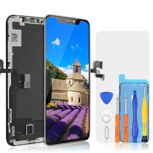 bokman für iPhone X Display Ersatz Bildschirm, LCD-Glas-Touchscreen Kompatibel mit Modell A1865, A1901, A1902