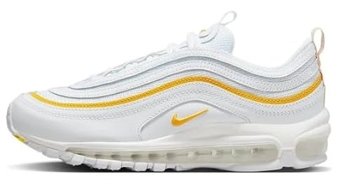 Nike Air Max 97. Damenschuhe, Weiß/University Gold, 43 EU