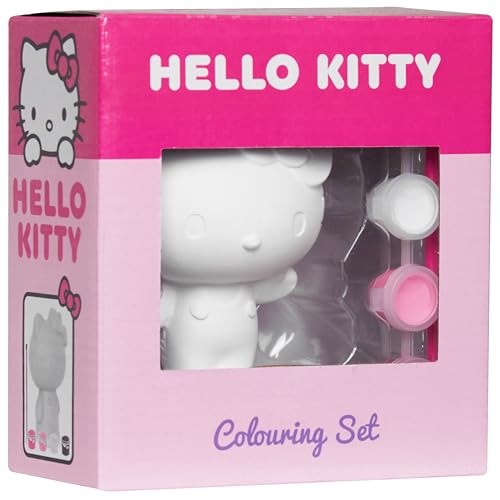Hello Kitty Gipsfiguren zum Bemalen, DIY Bastelset Kinder, Geschenke für Mädchen & Teens