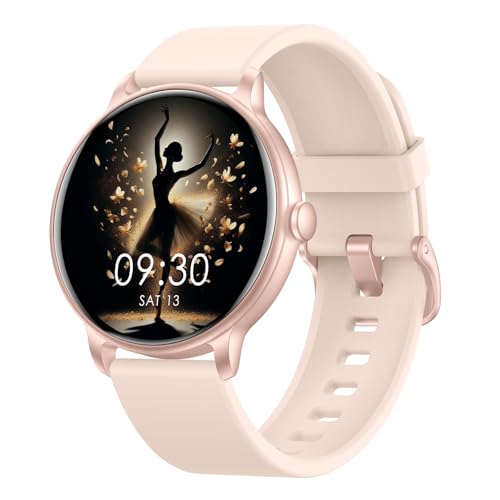 ZPPSNFIT Smartwatch Damen Herren, 1.43 Zoll AMOLED-Display Smart Watch mit Bluetooth Anrufe, Fitness Tracker mit Herzfrequenz Schlafmonitor, IP68 Wasserdicht Fitnessuhr für Android iOS