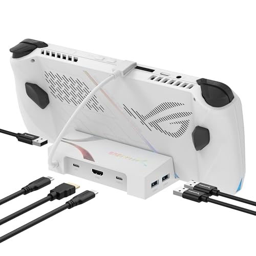 SABRENT Dockingstation für Asus Rog Ally, 6-in-1 Dock mit HDMI 4K@60Hz, Power Delivery, USB-C Docking Station 5Gbps USB Ports, kompakt Dock für Gaming (DS-RA6P)