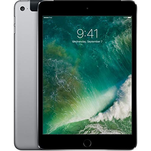 Apple iPad Mini 4 64GB Wi-Fi + Cellular - Space Grau - Entriegelte (Generalüberholt)