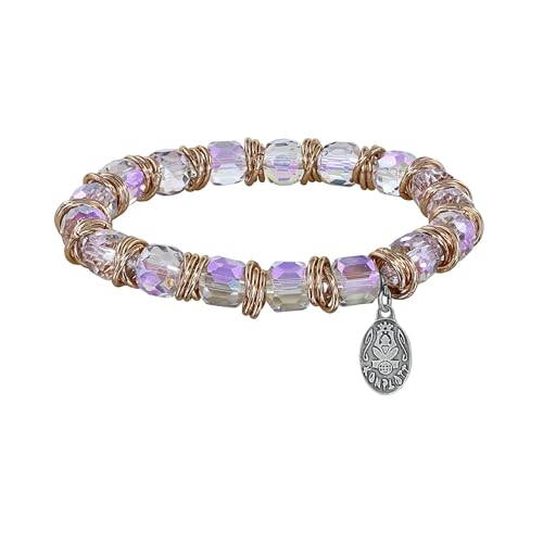 Konplott Armband elastisch Festival lila antik Silber