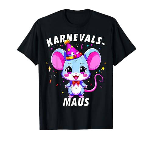 Karnevals-Maus Fasching lustiges Karneval Kostüm T-Shirt