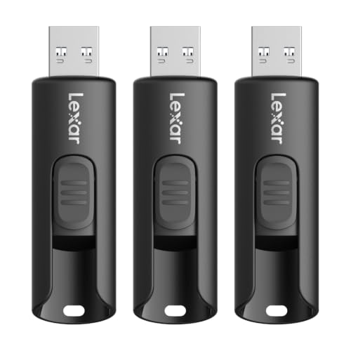 Lexar 64GB 3er-Pack Flash-Laufwerk A30E USB 3.2 Gen 1, USB-Laufwerk mit bis zu 100MB/s, Speichererweiterung und -sicherung für PC- und Mac-Systeme