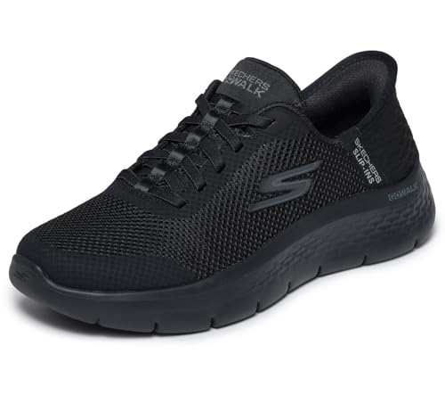Skechers Damen Go Walk Flex Grand Entry Turnschuhe, Black Textile/Trim, 39 EU