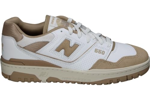 New Balance 550 Herren-Sneaker, Weiß / Braun, 9.5