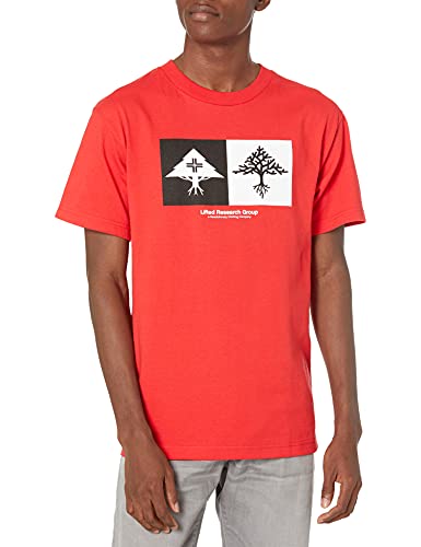 LRG Herren Double Up Tree Tee T-Shirt, Rot 4, L
