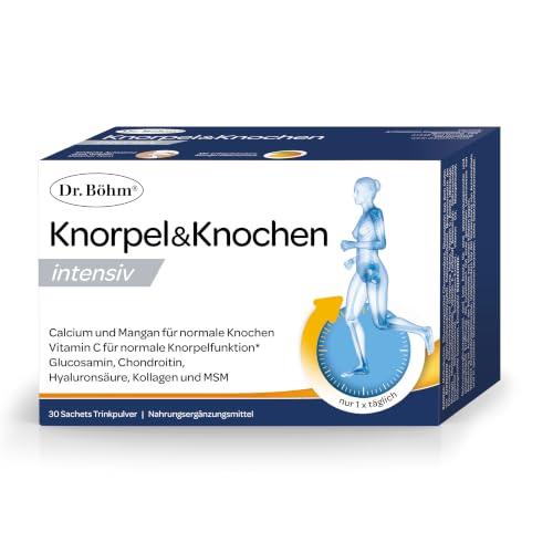 Dr Böhm Knorpel&Knochen Intensiv Kollagen Pulver Mango Glucosamin, 30 Stk