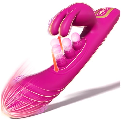 Dildo Vibrator mit Pulsierenden Kugeln, Sex Spielzeug für die Frau Paare, Vibration Vibratorensets für Frauen Klitoris G Punkt, Realistische Silikon Anal Dildo, Erotisches Sexspielzeug Sexmaschine