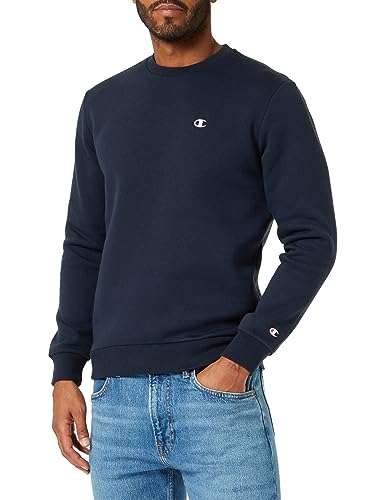 Champion Herren Legacy Basics-Powerblend Fleece Crewneck Sweatshirt, Marineblau, L