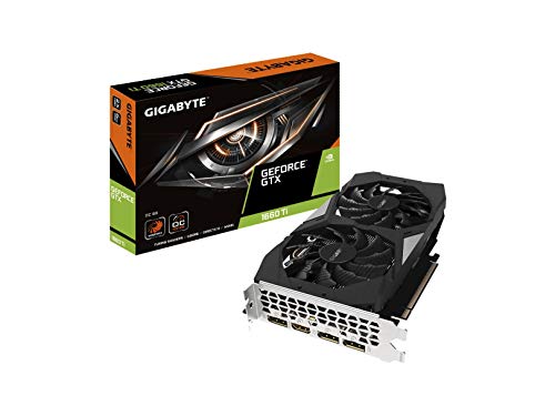Gigabyte GeForce GTX 1660 Ti OC 6G 192-Bit GDDR6 DisplayPort 1.4 HDMI 2.0B mit Windforce 2X Kühlsystem Grafikkarten - Gv-N166TOC-6GD