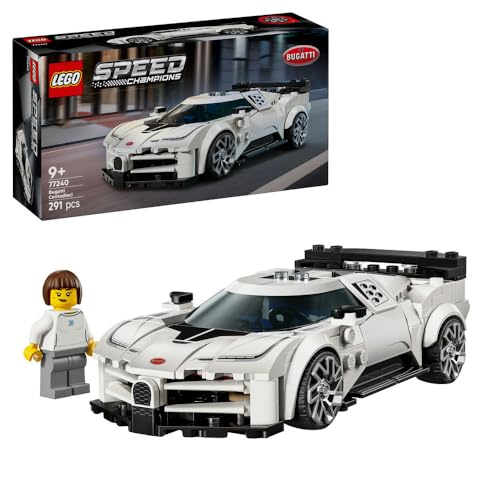 LEGO Speed Champions Bugatti Centodieci Hypersportwagen (77240); Spielzeug für Jungen und Mädchen; Bauset mit Auto und 1 Minifigur zum Sammeln; Geschenk für Kinder ab 9 Jahren