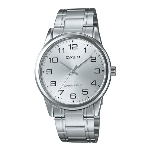 CASIO Herren-Armbanduhr Analog Quarz Edelstahl MTP-V001D-7