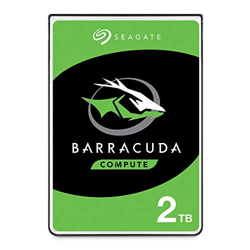 Seagate Barracuda 2TB interne Festplatte HDD, 2.5 Zoll, 5400 U/Min, 128 MB Cache, SATA 6GB/s, silber, FFP, Modellnr.: ST2000LMZ15