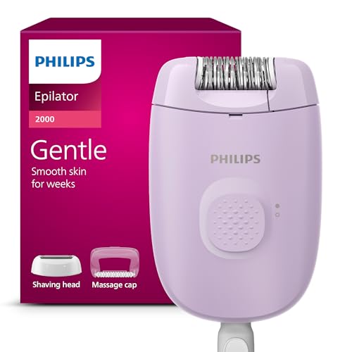Philips Epilierer Series 2000, kabelgebundener Epilierer für Körper und empfindliche Bereiche, epilieren und rasieren, Haarentferner für Damen, Modell BRE237/00