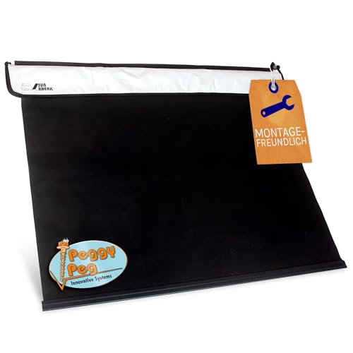 Peggy Peg SunBreak Sonnenblende, schwarz, 1,10 m, für Kederleiste