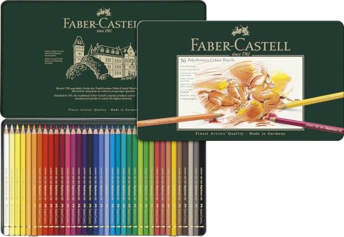 Faber-Castell - Polychromos Buntstifte Set 36 Farben Metalletui