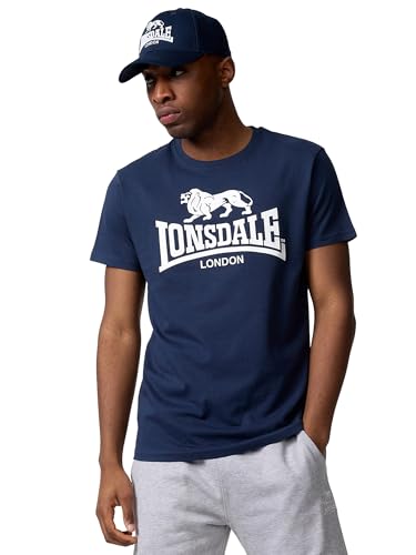 Lonsdale Herren St. Erney T Shirt, Navy, M EU