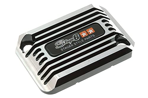 Bremszylinder Abdeckung Stage6 CNC cooling style Yamaha Aerox Schwarz