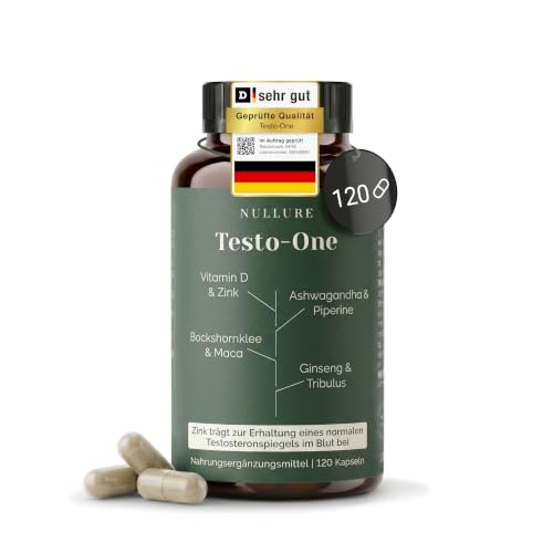 Testo-One Testosteron¹ Kapseln | Nullure | 120 Kapseln (2 Monate)