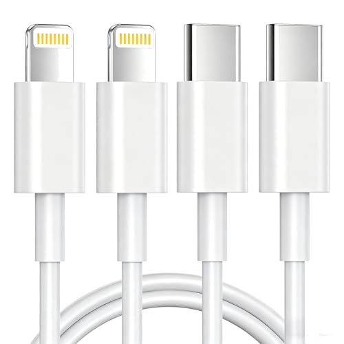 USB C Lightning Kabel,1M 2Pack iPhone Ladekabel Lightning Kabel (Weiß)