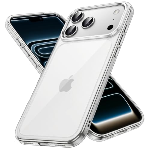 JETech Hülle für iPhone 17 Pro, Anti-Vergilbung, Durchsichtig
