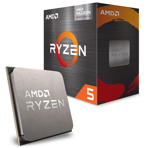 AMD Ryzen 5 5500GT Prozessor (intergrierte Radeon Grafik, 6 Kerne/12 Threads , 65W DTP, Sockel AM4, Cache 19Mb, Bis zu 4,4 GHz max boost Frequenz, Wraith Stealth Kühler)