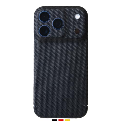 FILONO Carbon Hülle für iPhone 17 Pro Ultra dünn | Made in Germany | mit Kamera-Schutz, kompatibel mit MagSafe | Carbon Case