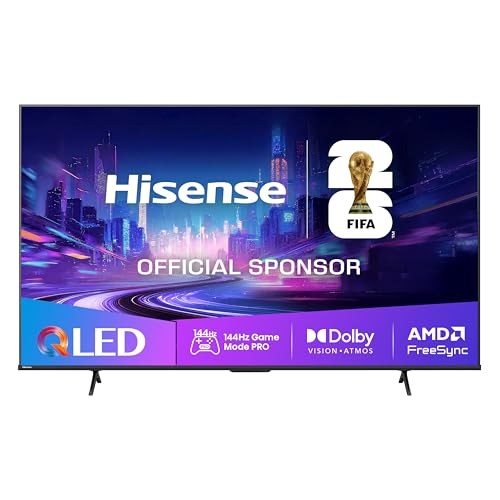 Hisense 55E7Q PRO Fernseher 139cm (55 Zoll) 4K UHD QLED, Smart TV,144Hz Game Mode PRO,Filmaker Mode, AMD FreeSync Premium,AI HDR Upscaler,Dolby Vision IQ,Dolby Atmos,Sprachsteuerung[2025]