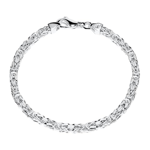 Silberarmband Königsketten Design aus 925er Silber von JEWLIX 4,5 mm - 19cm KA0045