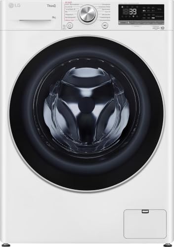 LG F4WV708P1E Waschmaschine (8 kg, Energieklasse A, 1.400 U/Min.) mit AI DD, TurboWash 360°, Touchdisplay, reversive Trommel, Nachladefunktion, Weiß