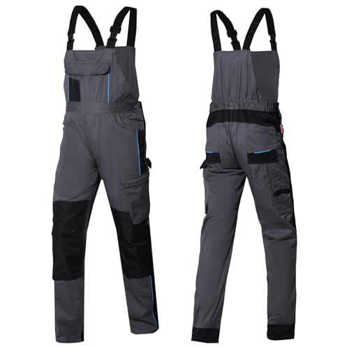 WORK IDEA Herren Stretch-Arbeitslatzhose mit zahlreichen Taschen und Werkzeugtaschen