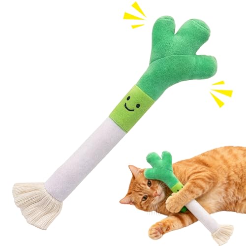 YAAYEELE Katzenspielzeug mit Katzenminze, interaktives Katzenspielzeug, Plüsch-Spielzeug für Katzen, Katzen Spielzeug, interaktiv und zum Selbstspielen für Kätzchen im Haus, Plüsch katzenspielzeug