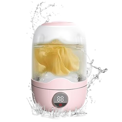 Renchey Mini Waschmaschine | Tragbare Waschmaschine für Babykleidung,Wiederaufladbarer Automatischer Waschbehälter Für Kleinstbereiche Wohnmobile Wohnheime Wohnungen