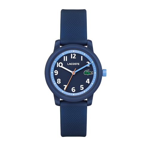 Lacoste Analog Quarzuhr für Kinder Kollektion LACOSTE.12.12 Kids mit Marinblaues Silikonarmband - 2030043