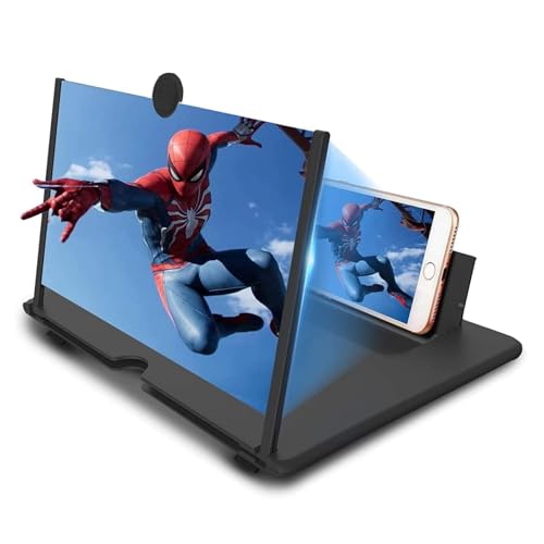 BAONUO 14 Zoll Handy vergrößerungs Bildschirm, 3D HD Handy Bildschirmlupe Vergrößerung, Anti-Blaulicht Bildschirm Lupe für alle Smartphones für das Ansehen von Filmvideos