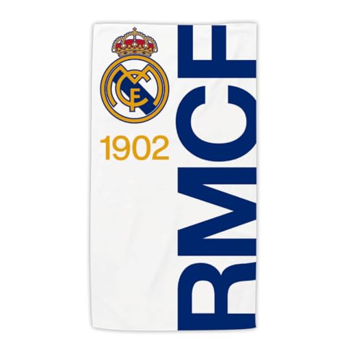 ARDITEX, Real Madrid Strandtuch, Real Madrid Fanartikel, Mikrofaser Handtuch, Groß, 170 x 90 cm, Für Pool, Dusche, Bad, Liegestuhl, 240 g/m², 100% Polyester, Mit europäischem Design