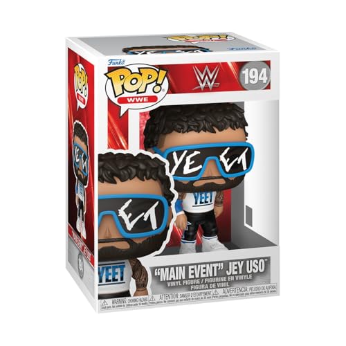 Funko POP! WWE: Jey USO - Sammelbare Vinylfigur - Geschenkidee - Offizielles Merchandise - Spielzeug für Kinder & Erwachsene - Modellfigur für Sammler und zur Ausstellung