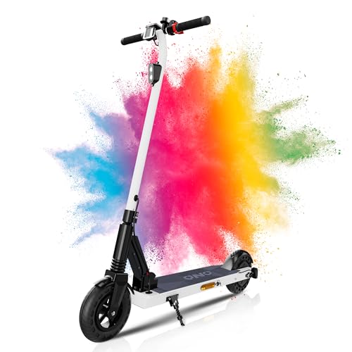 QnQ E Scooter, 8 Zoll Faltbarer Roller, 500 W/20 km/h Motor, 15 km Reichweite, pannensichere Wabenreifen, Kinder und Jugendliche.