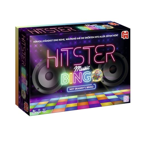 Hitster Bingo, Musik-Brettspiel, ab 16+ Jahren, 2-10 Spieler, Perfekt für Spielabende, Partys und Familienspaß, Deutsch (DE)