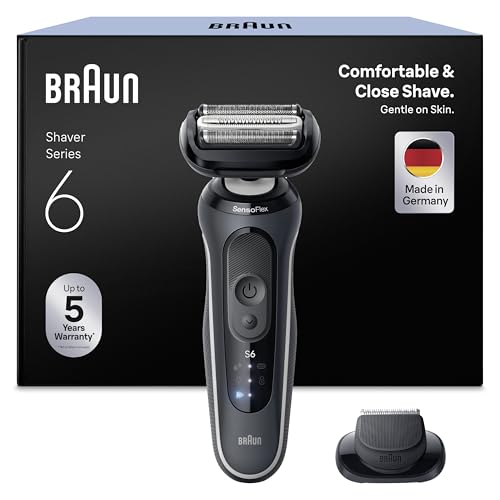 Braun Rasierer Herren Elektrisch Series 6, 62-G1200si, Grau