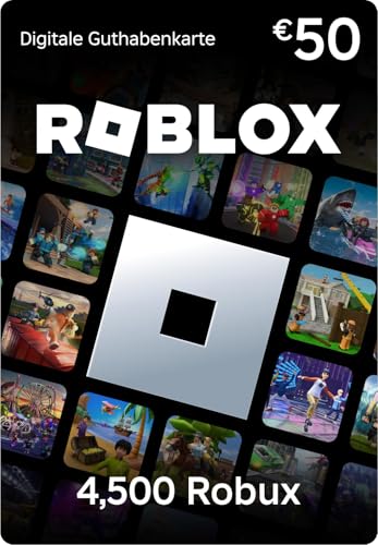 Roblox-Geschenkgutschein |4,500 Robux Guthaben | inklusive exklusivem virtuellem Item| Digital Code für Smartphones, Computer, Tablets, Xbox One, Xbox Series X|S, Oculus Rift et HTC Vive)